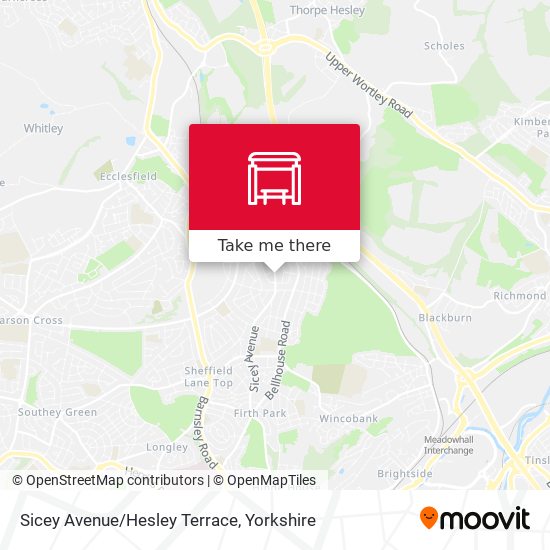 Sicey Avenue/Hesley Terrace map