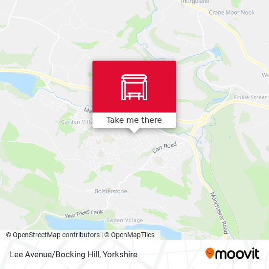 Lee Avenue/Bocking Hill map
