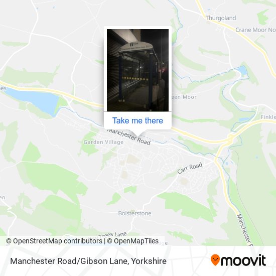 Manchester Road/Gibson Lane map