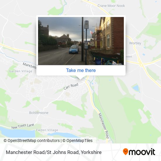 Manchester Road/St Johns Road map