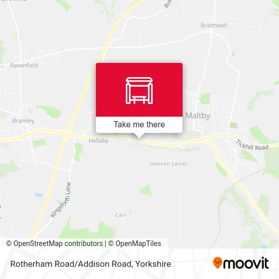 Rotherham Road/Addison Road map