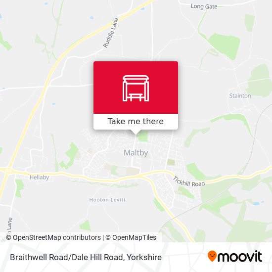 Braithwell Road/Dale Hill Road map