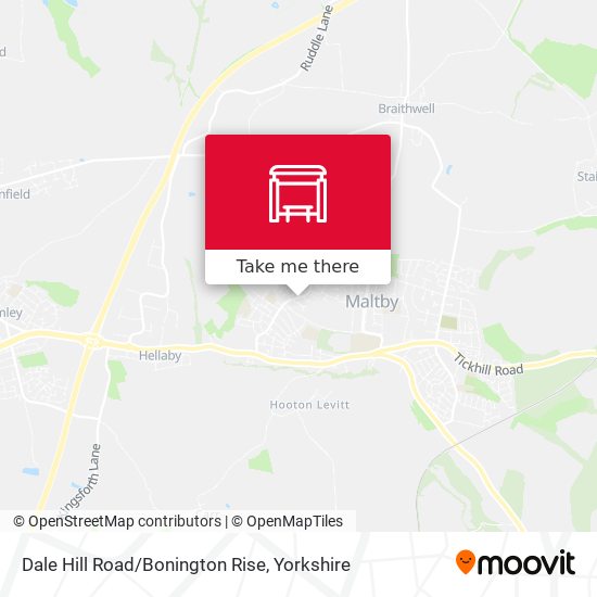 Dale Hill Road/Bonington Rise map