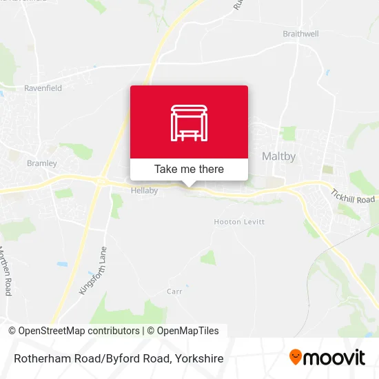 Rotherham Road/Byford Road map