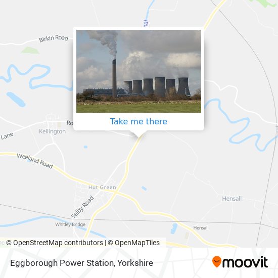 Eggborough Power Station map