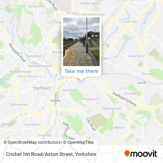 Cricket Inn Road/Aston Street map