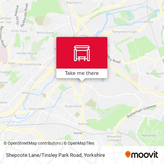Shepcote Lane / Tinsley Park Road map