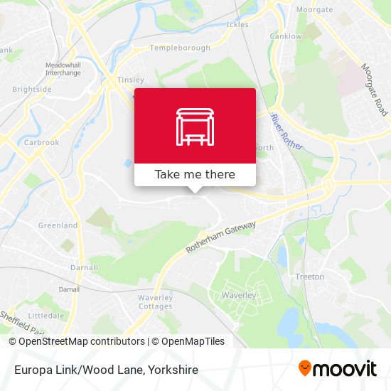 Europa Link/Wood Lane map