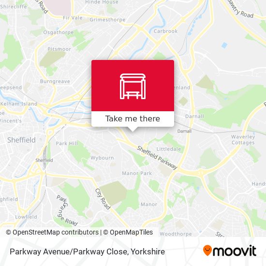 Parkway Avenue/Parkway Close map