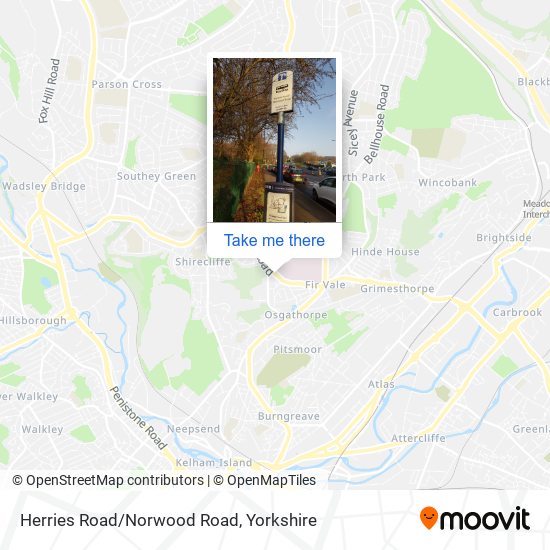 Herries Road/Norwood Road map