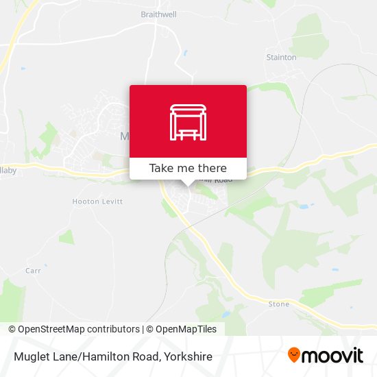 Muglet Lane/Hamilton Road map