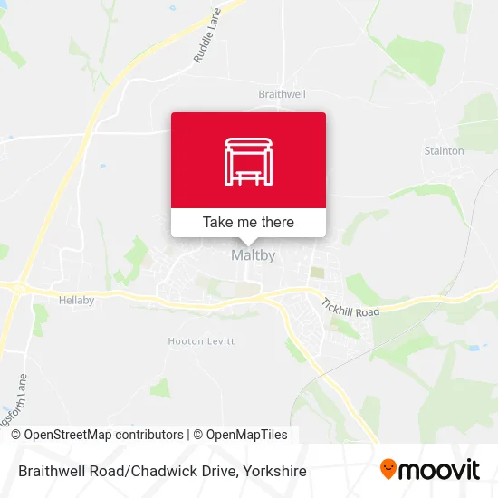 Braithwell Road/Chadwick Drive map