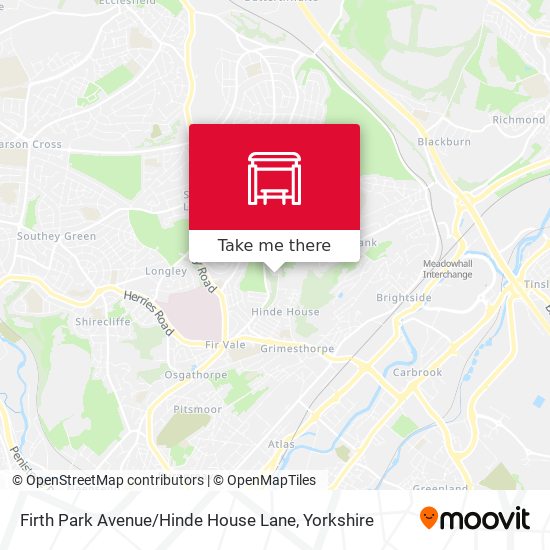 Firth Park Avenue / Hinde House Lane map