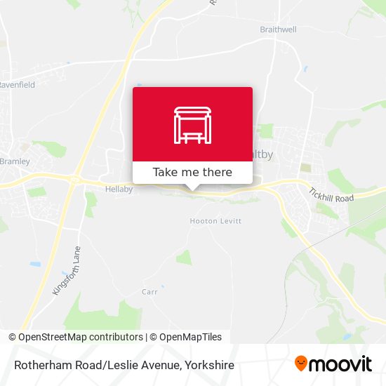 Rotherham Road/Leslie Avenue map