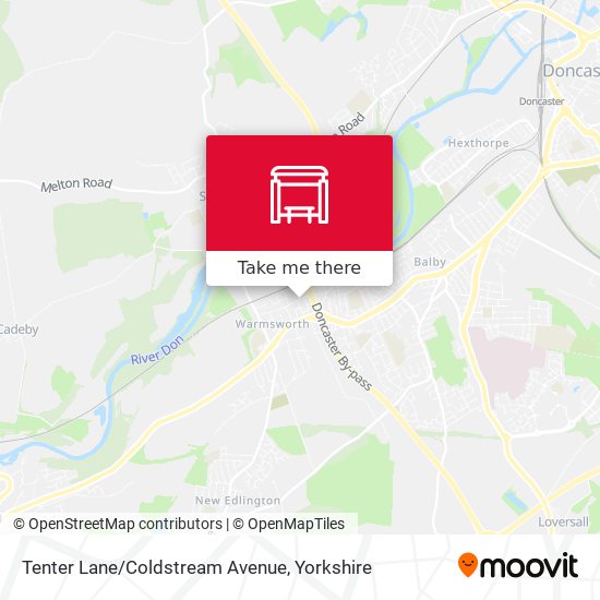 Tenter Lane/Coldstream Avenue map