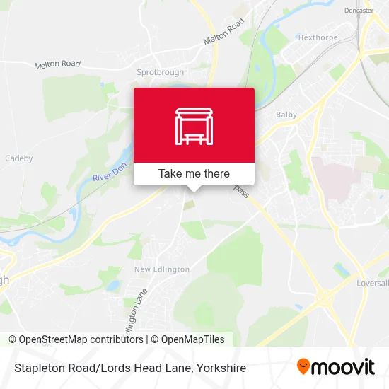 Stapleton Road/Lords Head Lane map