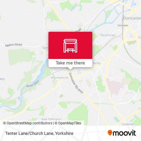 Tenter Lane/Church Lane map