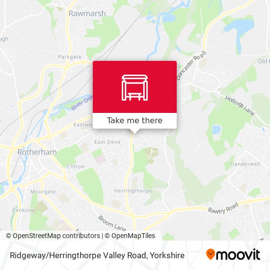 Ridgeway / Herringthorpe Valley Road map