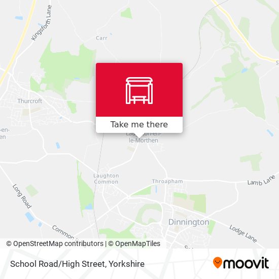 School Road/High Street map