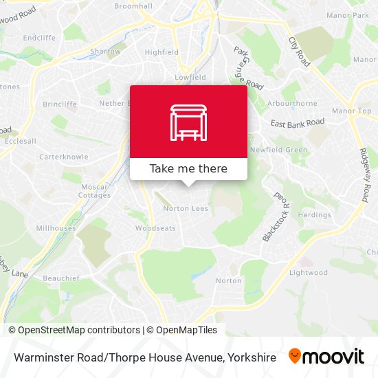 Warminster Road / Thorpe House Avenue map