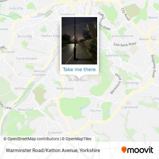 Warminster Road/Ketton Avenue map