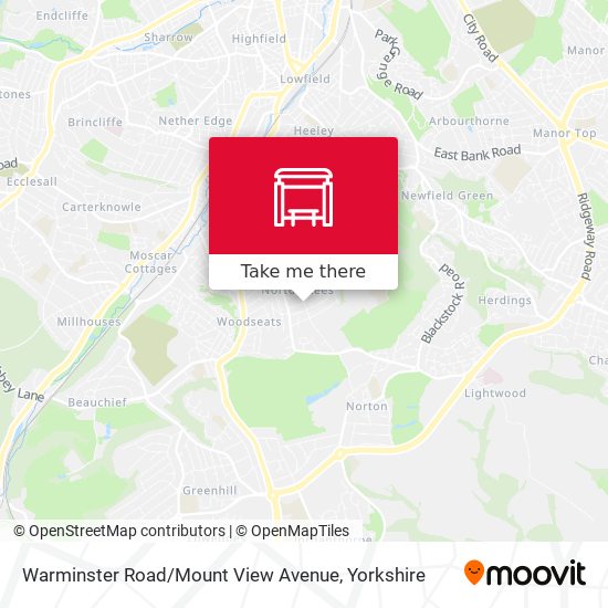Warminster Road / Mount View Avenue map