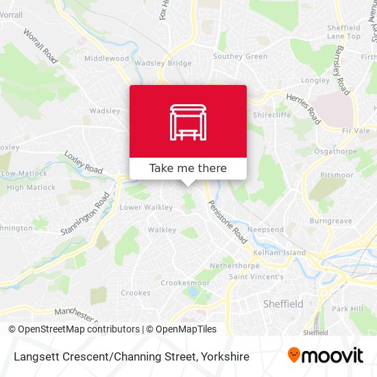 Langsett Crescent / Channing Street map