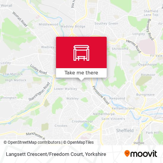 Langsett Crescent / Freedom Court map