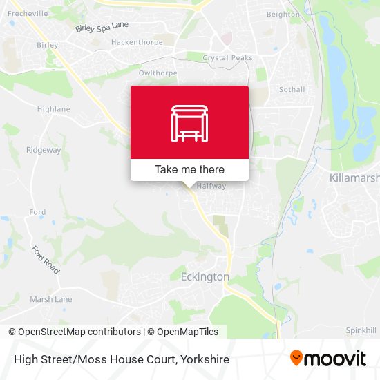 High Street/Moss House Court map