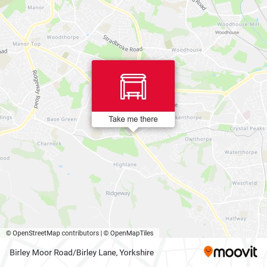 Birley Moor Road/Birley Lane map