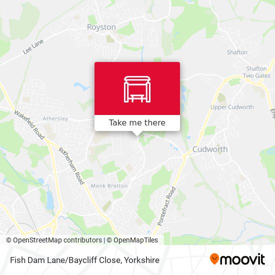 Fish Dam Lane/Baycliff Close map