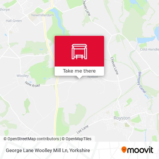 George Lane Woolley Mill Ln map