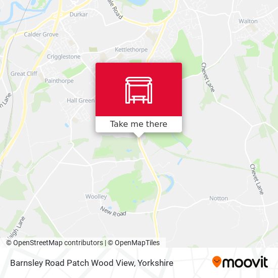 Barnsley Road Patch Wood View map