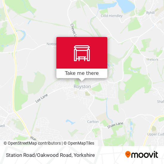 Station Road/Oakwood Road map