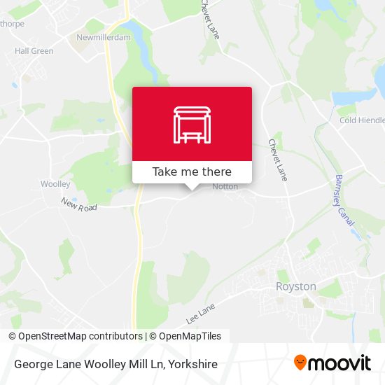 George Lane Woolley Mill Ln map