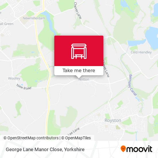 George Lane Manor Close map