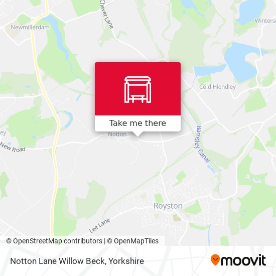 Notton Lane Willow Beck map