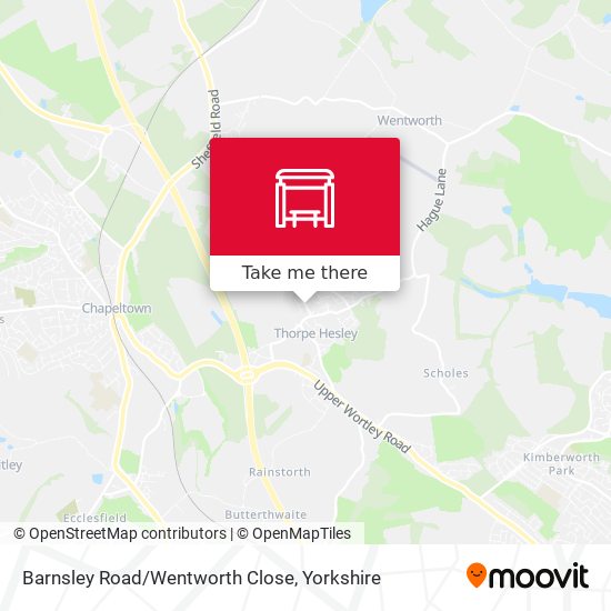 Barnsley Road/Wentworth Close map