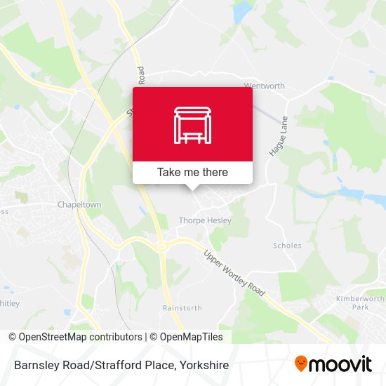 Barnsley Road/Strafford Place map