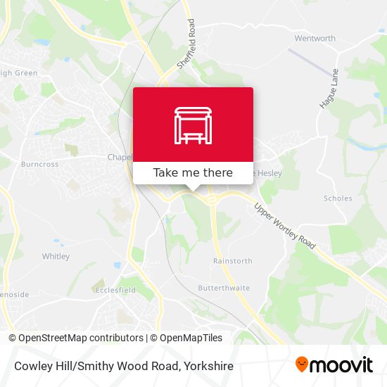 Cowley Hill/Smithy Wood Road map