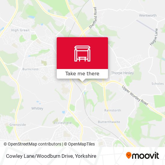 Cowley Lane/Woodburn Drive map