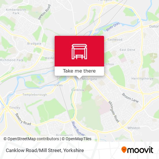 Canklow Road/Mill Street map