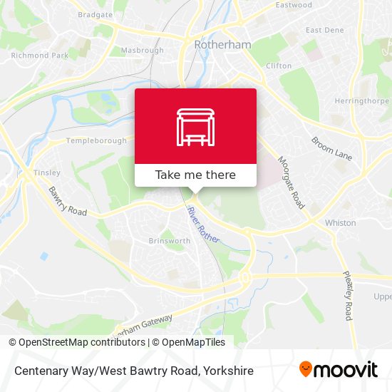 Centenary Way/West Bawtry Road map