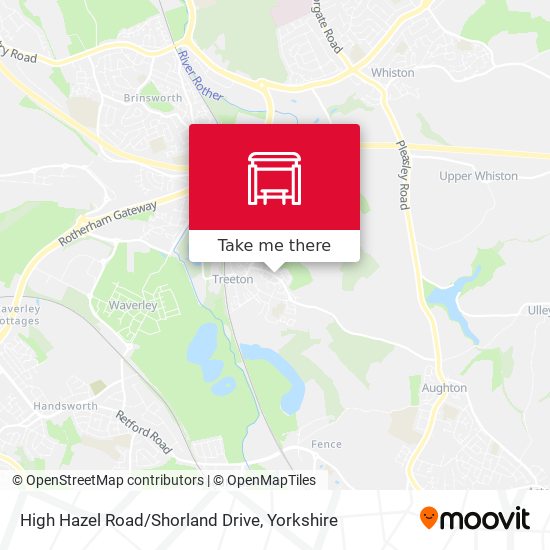 High Hazel Road/Shorland Drive map