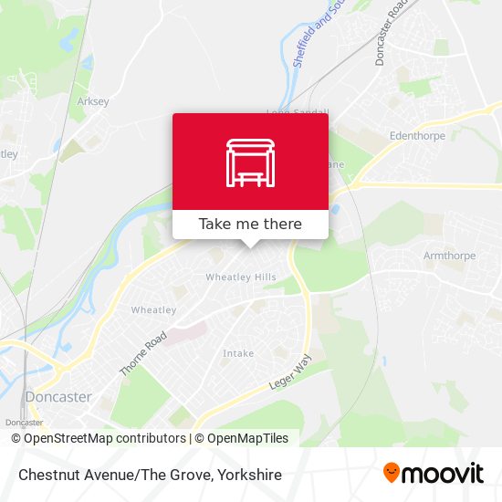 Chestnut Avenue/The Grove map