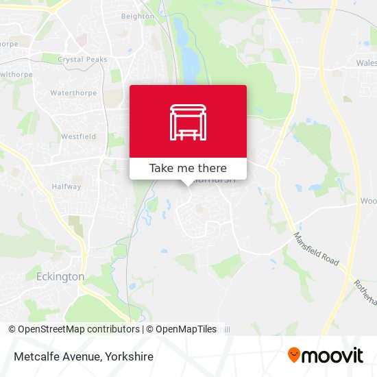 Metcalfe Avenue map