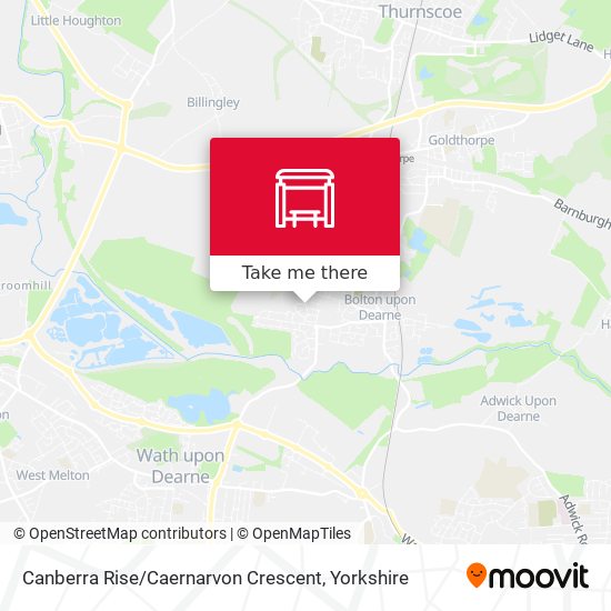 Canberra Rise / Caernarvon Crescent map