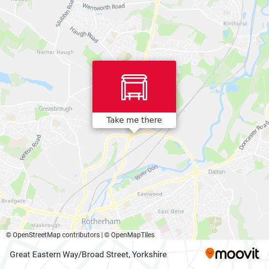 Great Eastern Way/Broad Street map