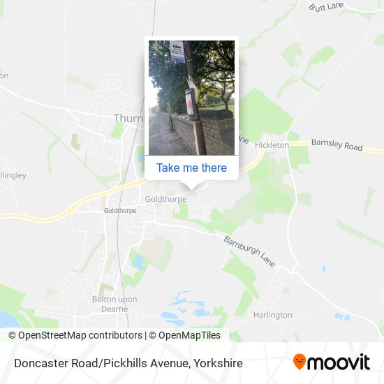 Doncaster Road / Pickhills Avenue map