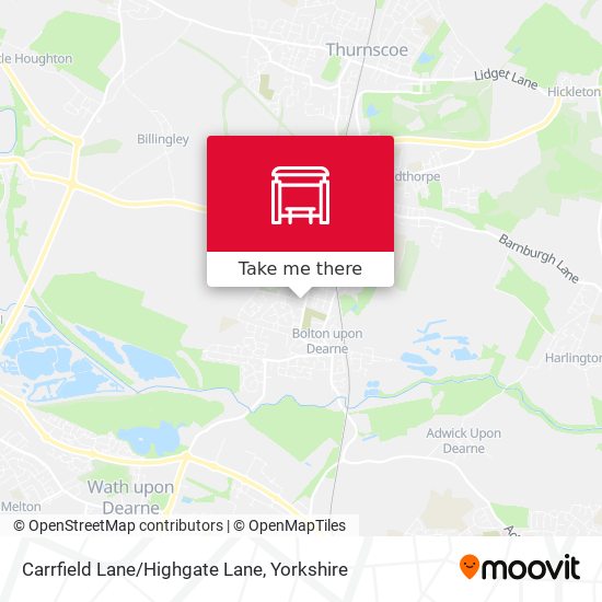 Carrfield Lane/Highgate Lane map